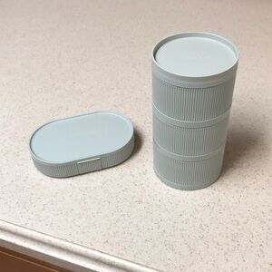 Prozis Light Gray Storage Containers